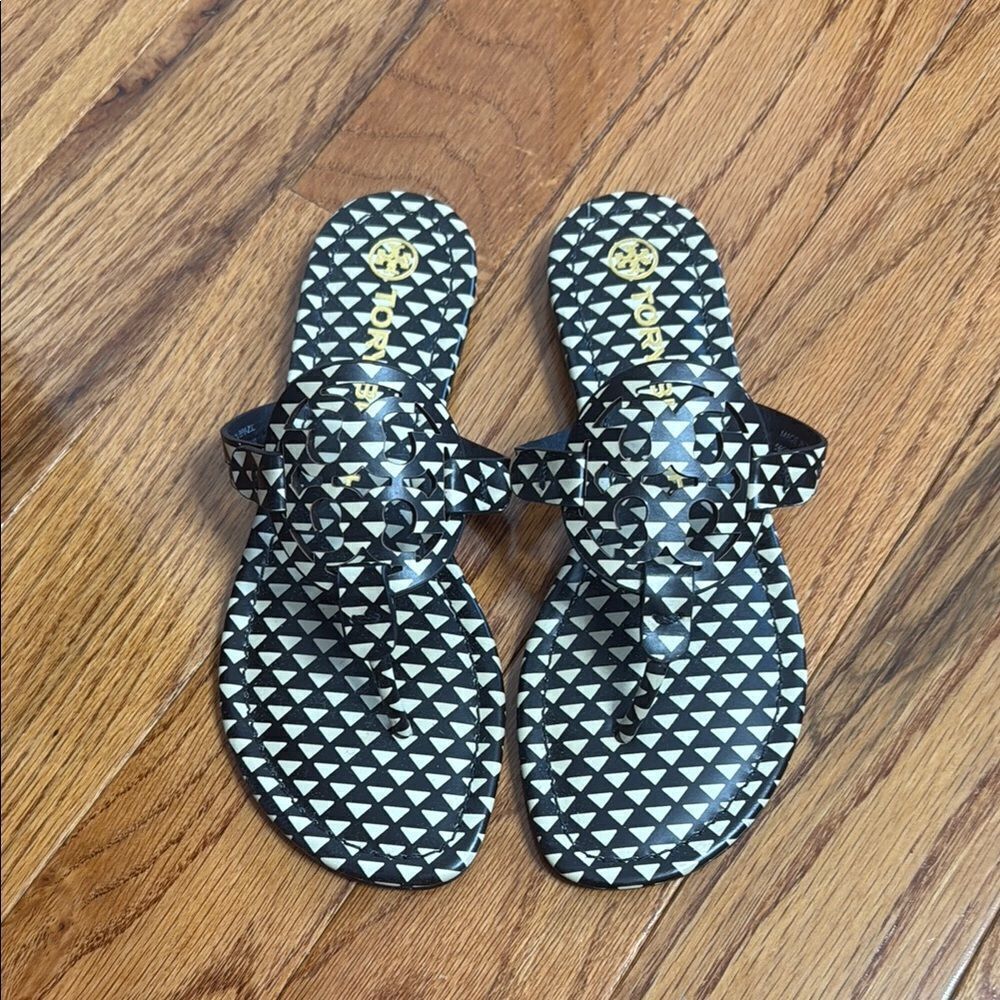 Stylish Black and White Sandals